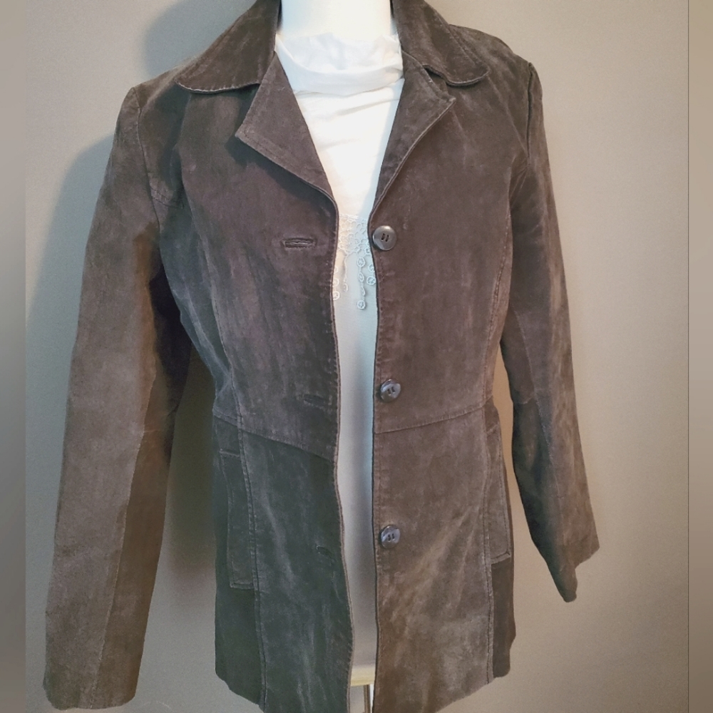 Soft Dark Olive Colored Vintage XL Jacket
